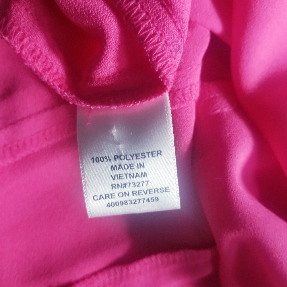 ELLE WOMEN'S PINK SLEEVELESS DRESSY TANK SIZE LARGE - Picture 4 of 9